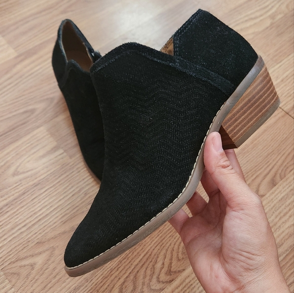 Lucky Brand Shoes - Lucky Brand Farel Suede Western Textured Ankle Booties